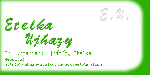 etelka ujhazy business card